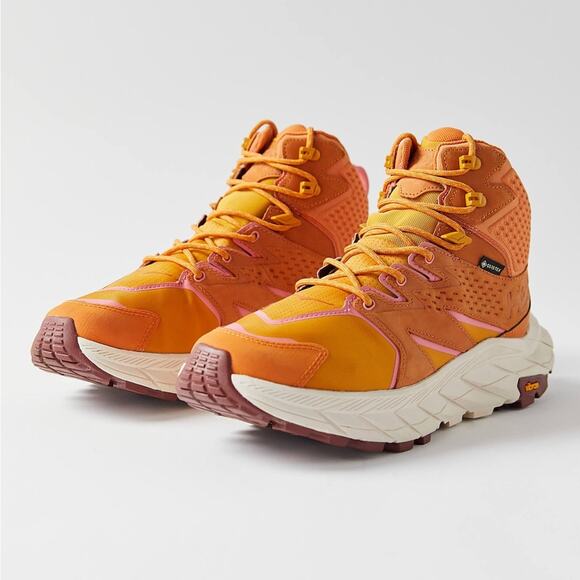 HOKA Anacapa Mid GTX Hiking Boots-Waterproof, Orange, NWT Size 10, No Box, Rare! - Picture 1 of 9
